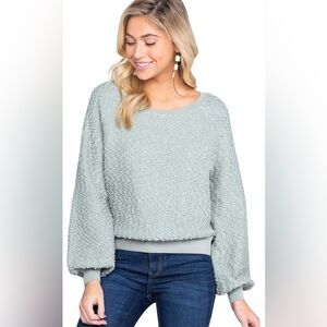 NWT, The Southern Shirt Company, Bonfire Seater, Aqua Gray, Size S